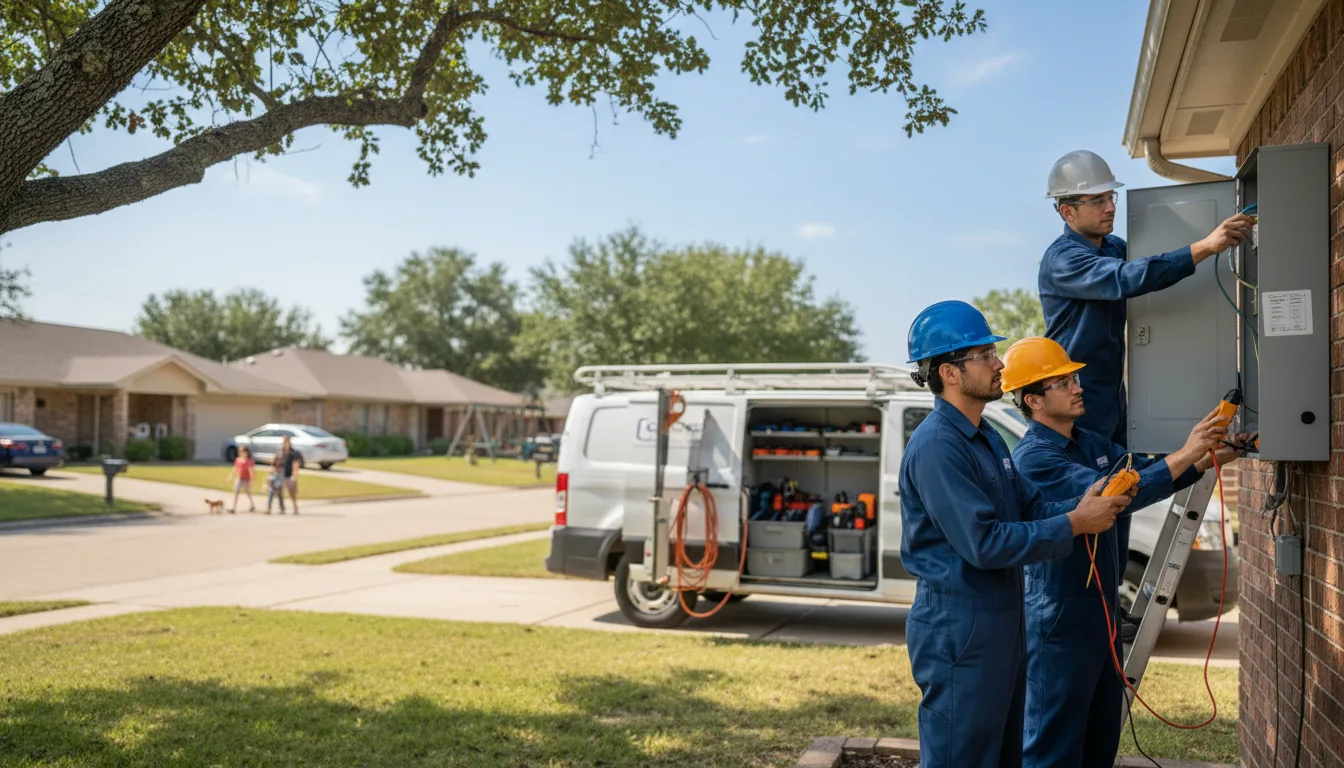 Certified electrician providing emergency electrical services in Rock Springs, WI
